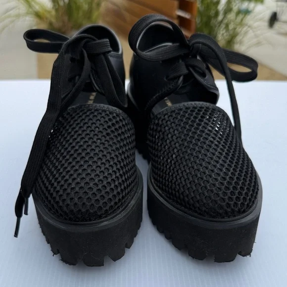 All Black brand mesh Platform Women's Shoes - Picture 6 of 8